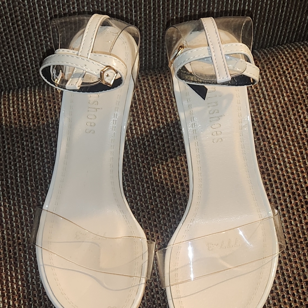 Clear Chunky Heels New